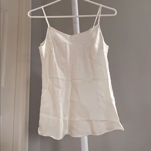 Fangyan 100% silk basic camisole vest with thin straps